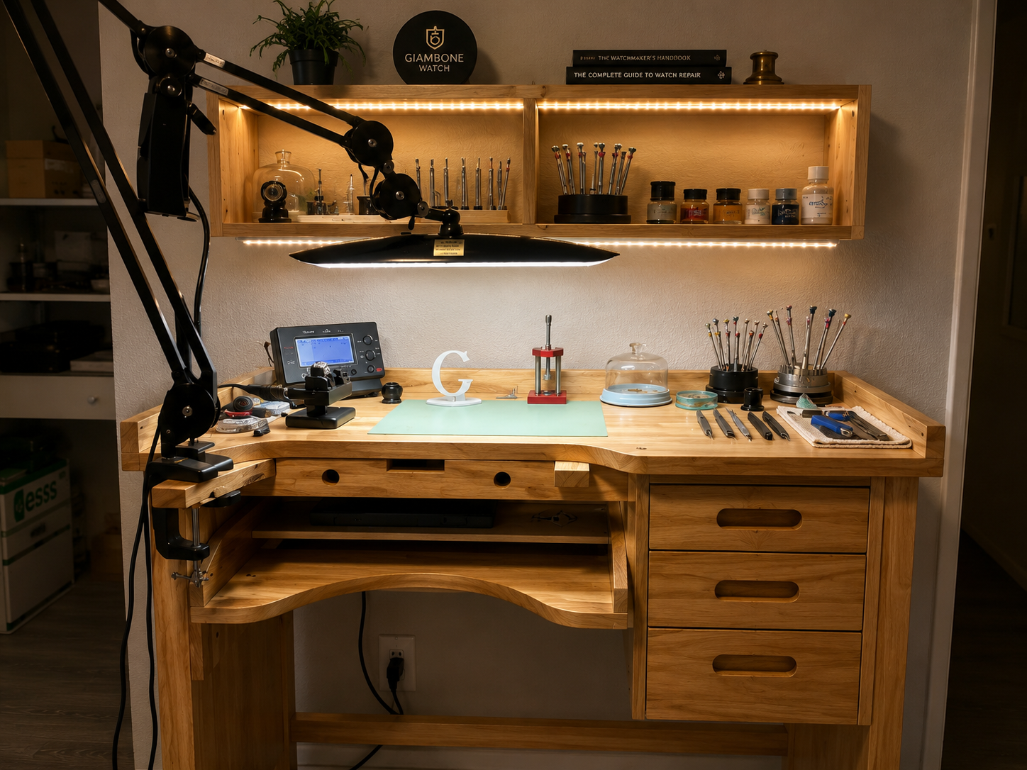 Watchmaker at work